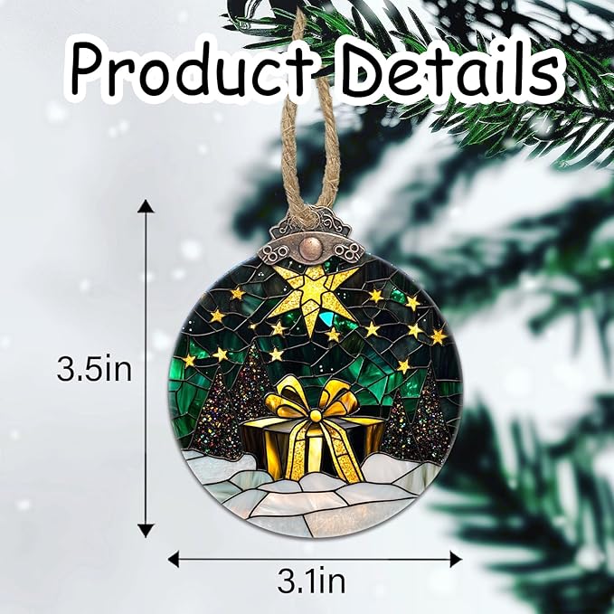 Stained Glass Christmas Decorations - Image 6