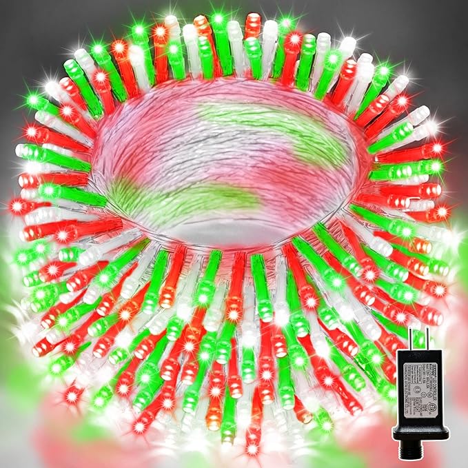 LAMPHOME 66ft Christmas Decorative Mini Lights, 200 LED Transparent Wire Fairy by ULL