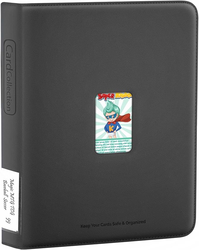 Premium ZiP Trading Cards Binder 9 Pockets, 936 Cards, Large Cards Book Album by Unknown