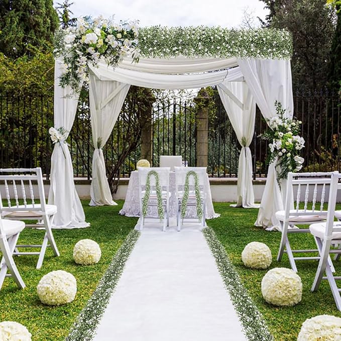 2 Pcs 5.8ft Artificial Baby Breath Flower Vines, Babys Breath Artificial - Image 6