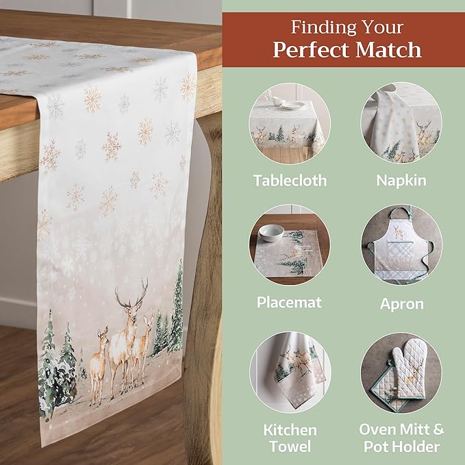 Maison d' Hermine Table Runner 100% Cotton Single Layer Table Runners 72 inches - Image 5