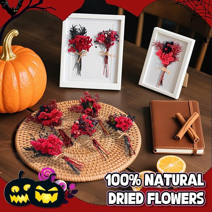 12/24 PCS Charming Dried Flowers Bouquet - Image 3