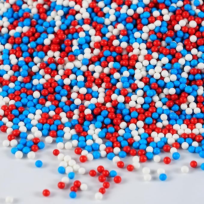 Red White & Blue Sprinkles for Baking by cobakey-DessertDecorations