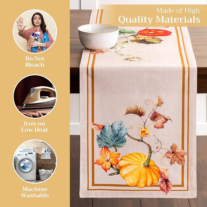 Maison d' Hermine Table Runner 100% Cotton Single Layer Table Runners 108 - Image 3