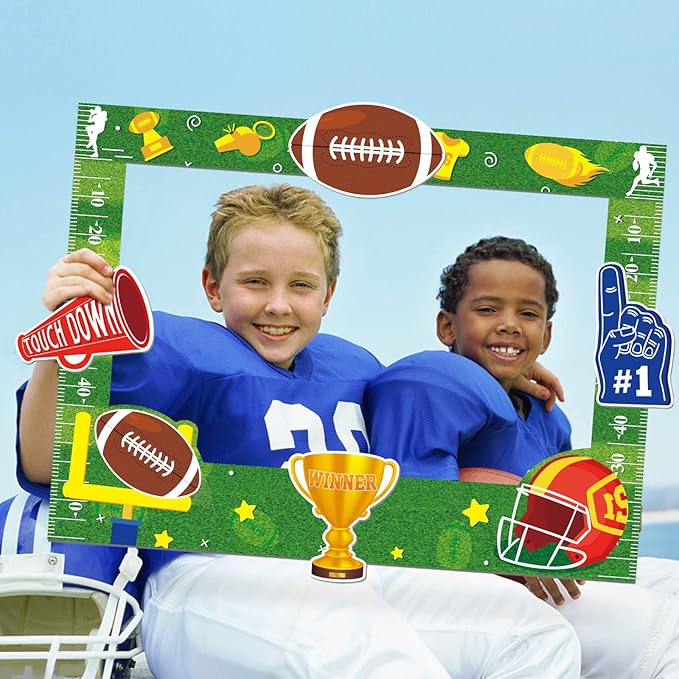 Super Bowl Game Photo Frame Party Supplies Decoration Large Size, Football - Image 2