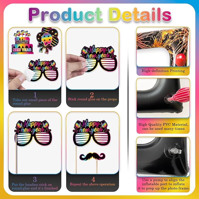 2026 New Year Photo Booth Inflatable Frame Kit - Image 6