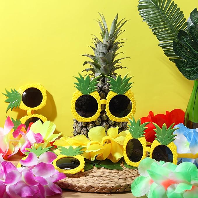 6 Sets Hawaiian Table Centerpieces Pineapple Luau Party Table Decorations - Image 4