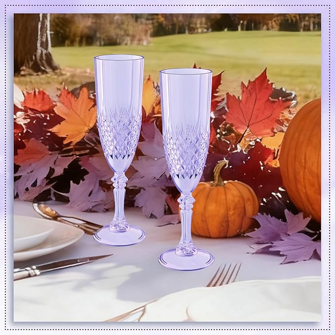 Plastic Champagne Flutes, for Weddings Bachelor Parties Toasting and Events - Image 3