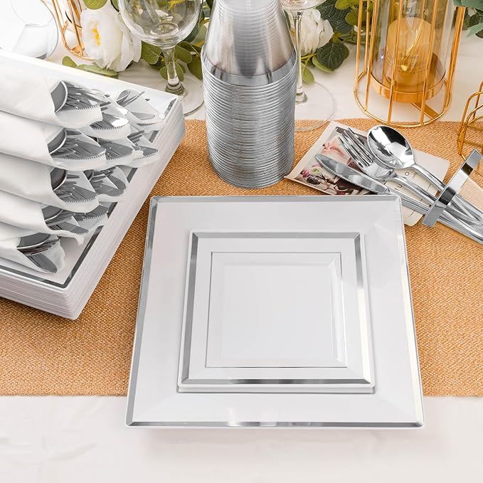 Goodluck 352 Piece Silver Dinnerware Set - Image 3