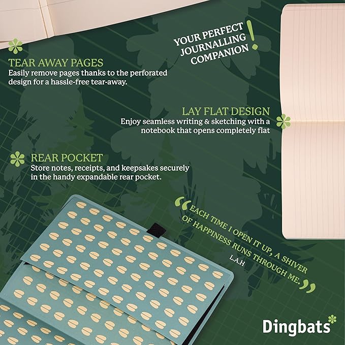 Dingbats* Wildlife Lined Writing Journal Notebook A5 - Image 5