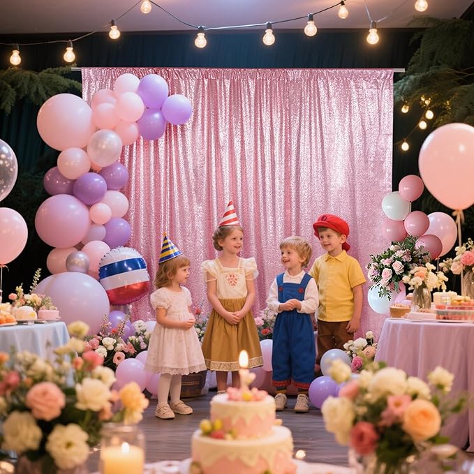 SquarePie Sequin Backdrop Curtain Not See Through Thick Glitter Background - Image 4