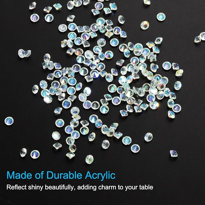PATIKIL 14000Pcs Wedding Table Scatter Confetti Crystals 3mm Acrylic Diamonds - Image 3