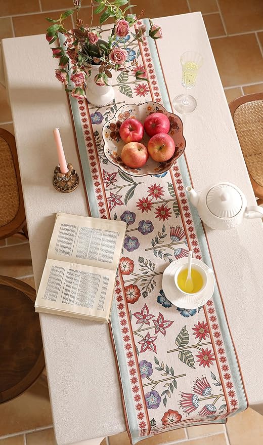 Decorative Linen Table Runner 87 Inches Long - Image 7