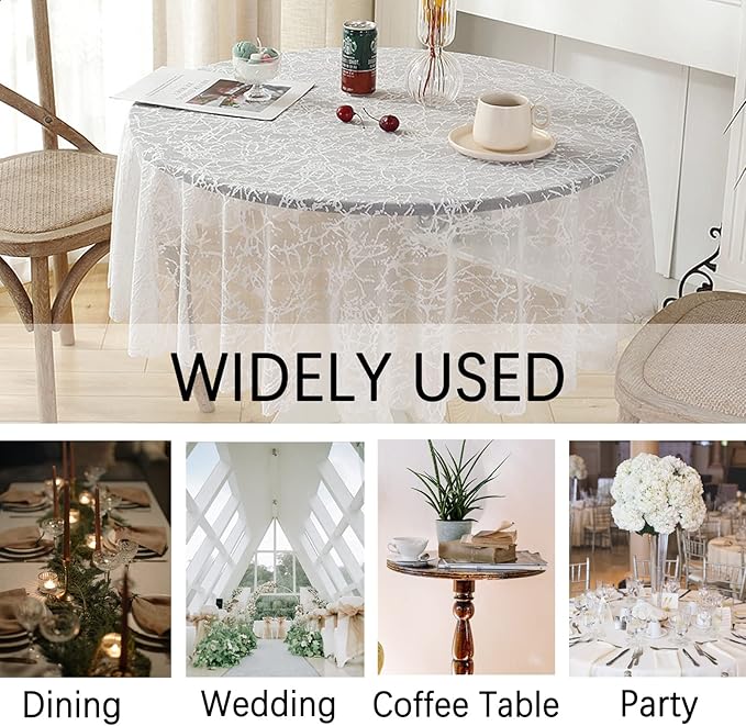Jeloris Round Lace Tablecloth - Image 6