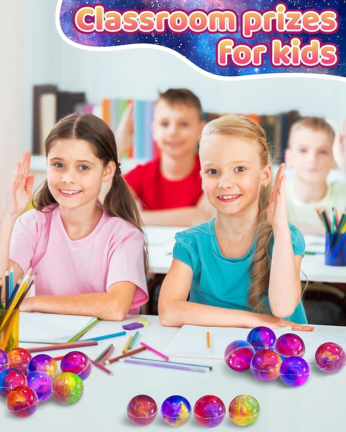 Kidfic 24 Pack Galaxy Slime Party Favors, Non-Sticky, Stress Relief Treasure - Image 3