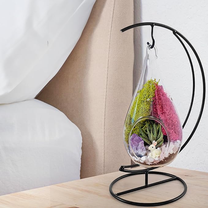 7" DIY Teardrop Terrarium Kit - Image 9