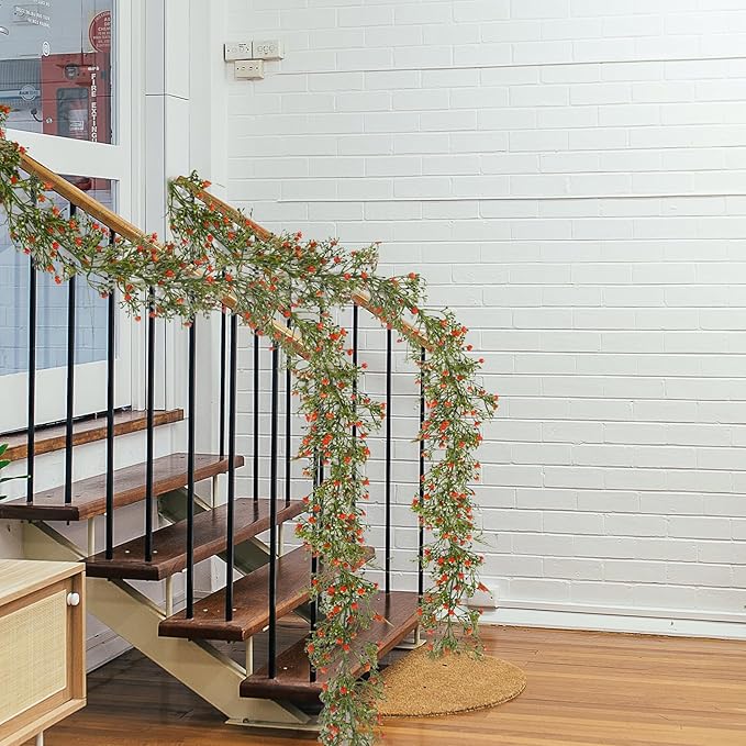2 Pcs 5.8ft Artificial Baby Breath Flower Vines, Babys Breath Artificial - Image 8