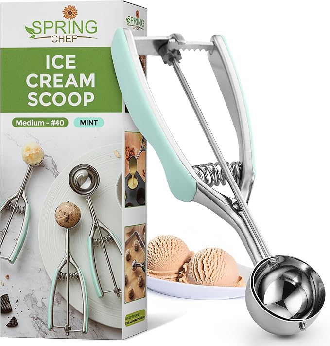 Spring Chef Medium #40 Stainless Steel Cookie Scoop by SpringChef