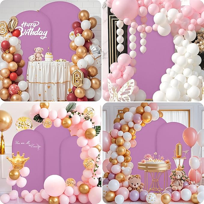 Wedding Arch Covers Arch Backdrop Cover Arch Stand Covers 7.2FT 6.6FT 6FT Set - Image 2