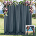 MYSKY HOME 10ft x 10ft Bluish Grey Curtains by MYSKYHOME