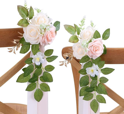 10 Wedding Aisle Decorations for Wedding Ceremony Pink Wedding Chair by DreamBuilt