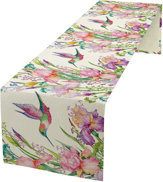 Hummingbird Table Runner by Unknown