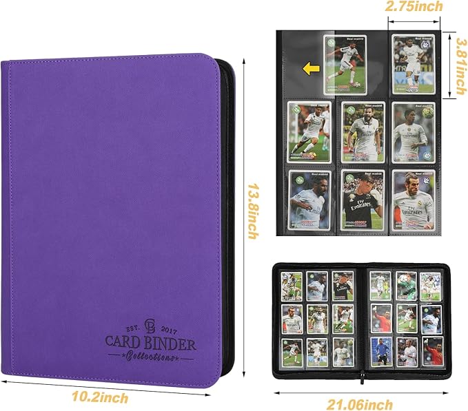 Trading Card Binder, Card Collection Binder Album Folder - Image 4