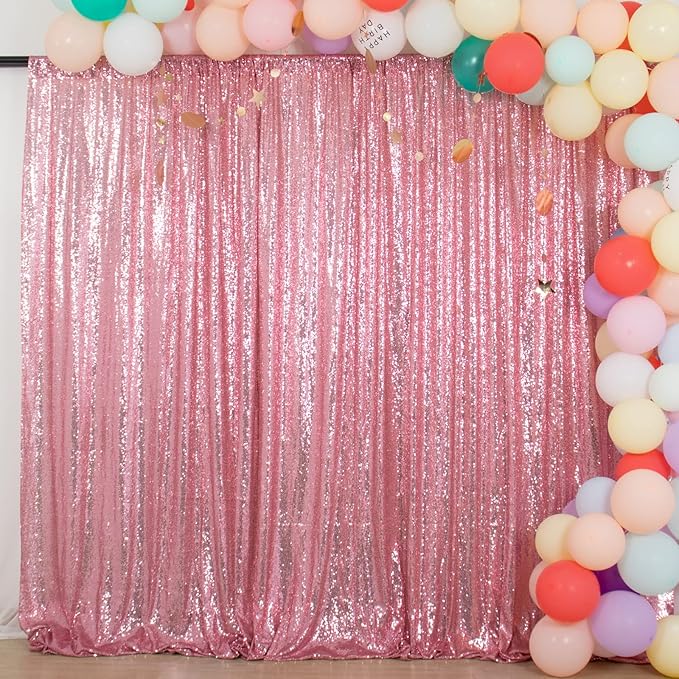 ShiDianYi 4FTx6FT-Fuchsia Pink-Backdrop Curtain Photography, Shimmer Sequin - Image 8