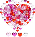 Acrylic Heart Gems for Valentine Vase Filler Decor, Table Scatter Decorations by HADDIY