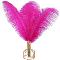 THARAHT Hot Pink Ostrich Feathers 12pcs Large Natural Bulk 12-14Inch 30cm-35cm by THARAHT