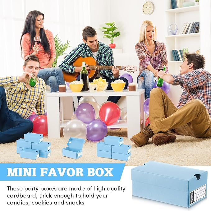 12 Sets Mini Shoe Gifts Boxes for Party Favors 4.7 x 2.5 x 2 Inch Sports Mini - Image 6