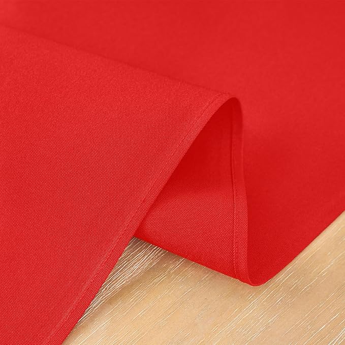 2 Pack Red Small Short Table Runner 12 x 48 Inch Solid Color Runners Coffee - Image 5