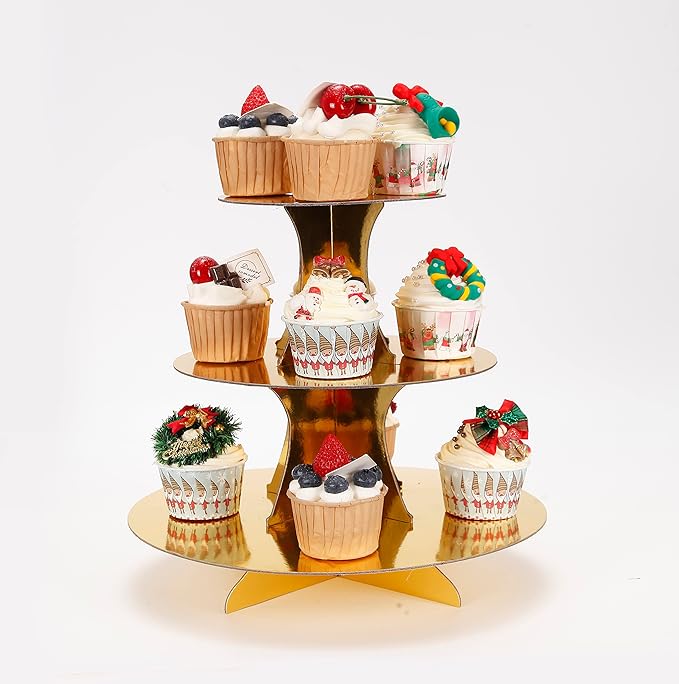 3-Tier Cupcake Stand, Tiered DIY Cupcake Stand Tower - Image 2