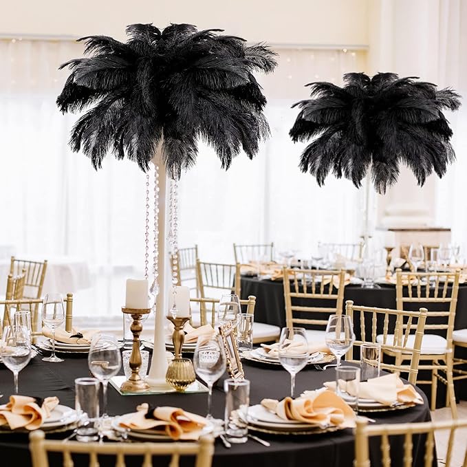 80 Pcs Large Natural Ostrich Feathers Plumes 14-16 Inch Bulk - Image 3