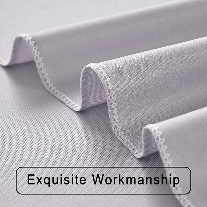 10 ft x 10 ft Wrinkle Free Silver Backdrop Curtain - Image 3