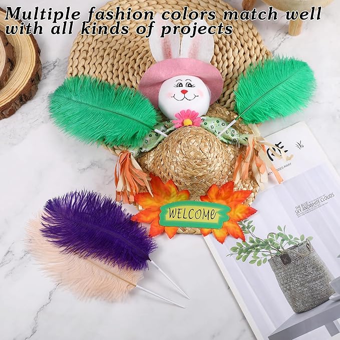 SOGUGOM Green Craft Ostrich Feathers - Image 4