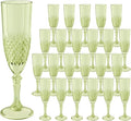 Plastic Champagne Flutes, for Weddings Bachelor Parties Toasting and Events by LEYIQUCHAMPAGNEWINEGLASSES