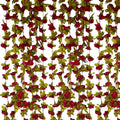 16Pcs 126Ft Burgundy Rose Garland, Fake Rose Hanging Flowers, Artificial Flower by Tisspoms