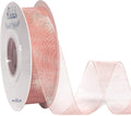 Ribbli Sweet Nectar Pink Sheer Organza Ribbon, 1 Inches x Continuous 50 Yard by Ribbli