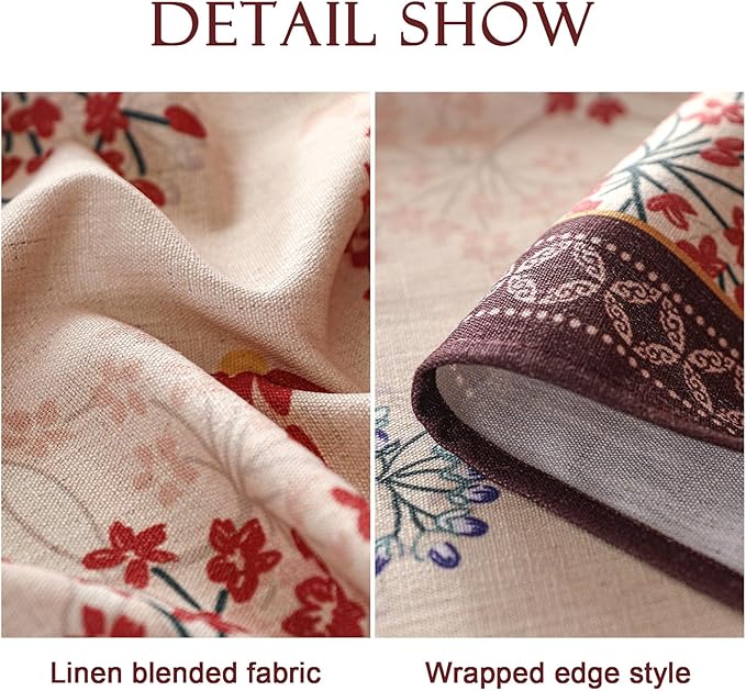 patdrea Designer Vintage Linen Table Cloth - Image 5