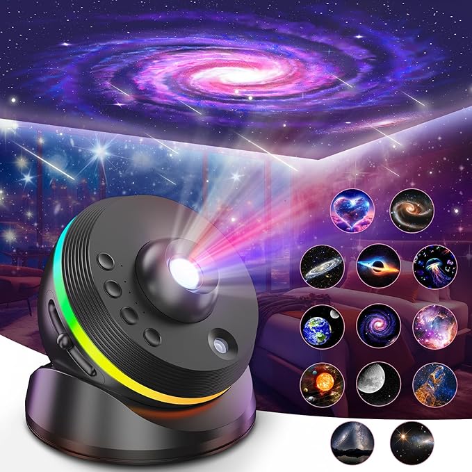Planetarium Galaxy Projector, 13 in 1 Star Light Projector Starry Sleep Night by VanSmaGo