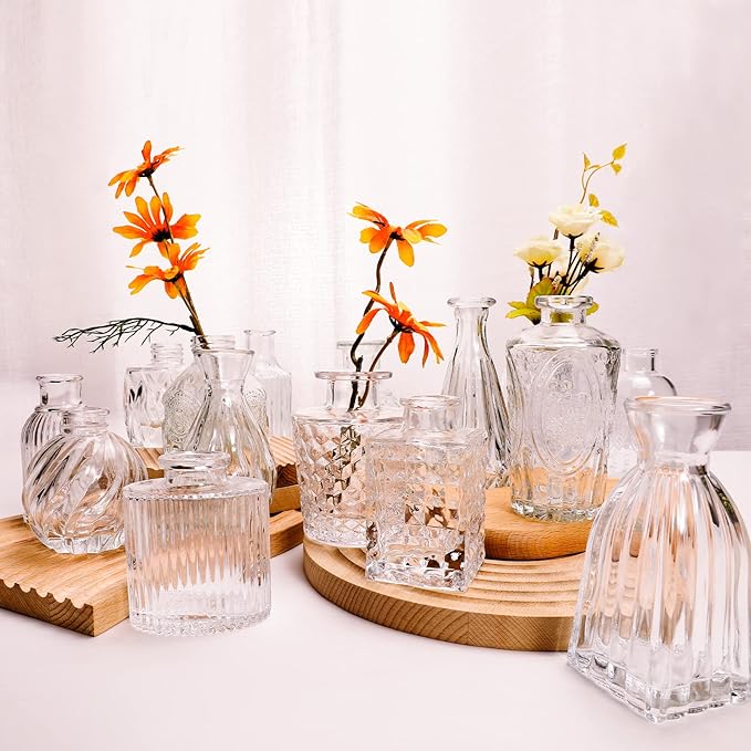 Arme Glass Bud Vase Set of 60 Pcs, Small Clear Glass Bud Vases in Bulk - Image 7