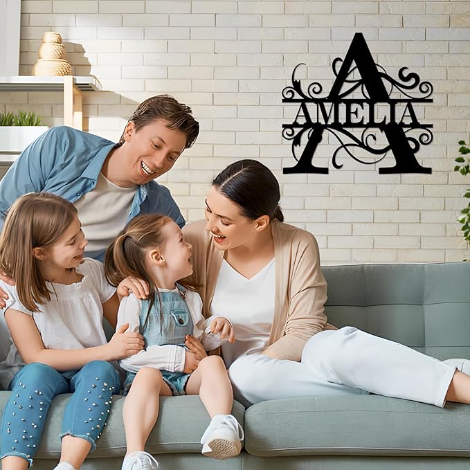 Custom Signs Outdoor Metal, Personalized Family Last Name Sign, Letter Monogram - Image 5
