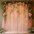 Pink Tulle Backdrop Curtain by Unknown