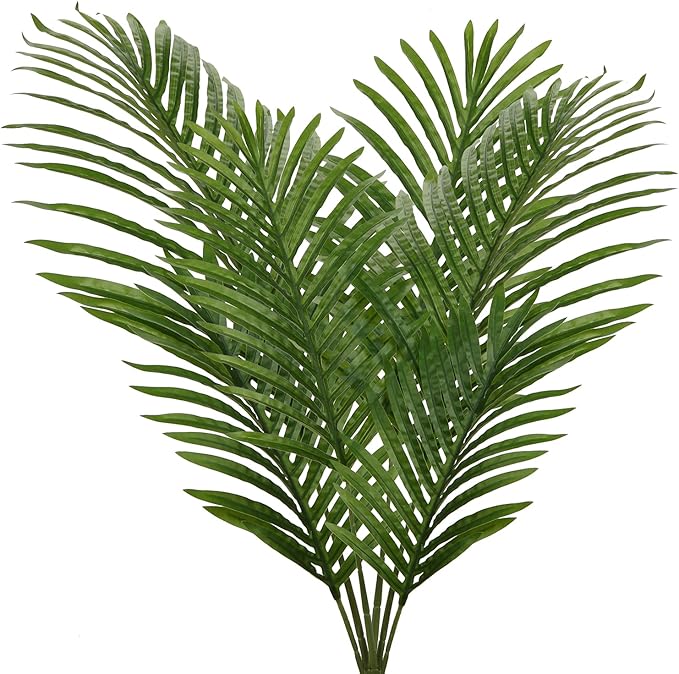 Large Artificial Palm Leaves Palm Fronds Tropical Leaves Areca Palm Branches by DILATATA