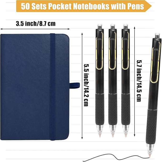 Aodaer 50 Sets Pocket Notebook Journal - Image 2