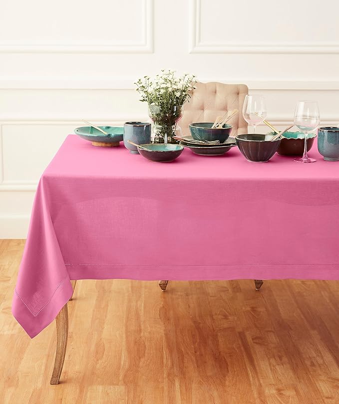 Solino Home Linen Tablecloth for Rectangle Tables 60 x 120 Inch by SolinoHome