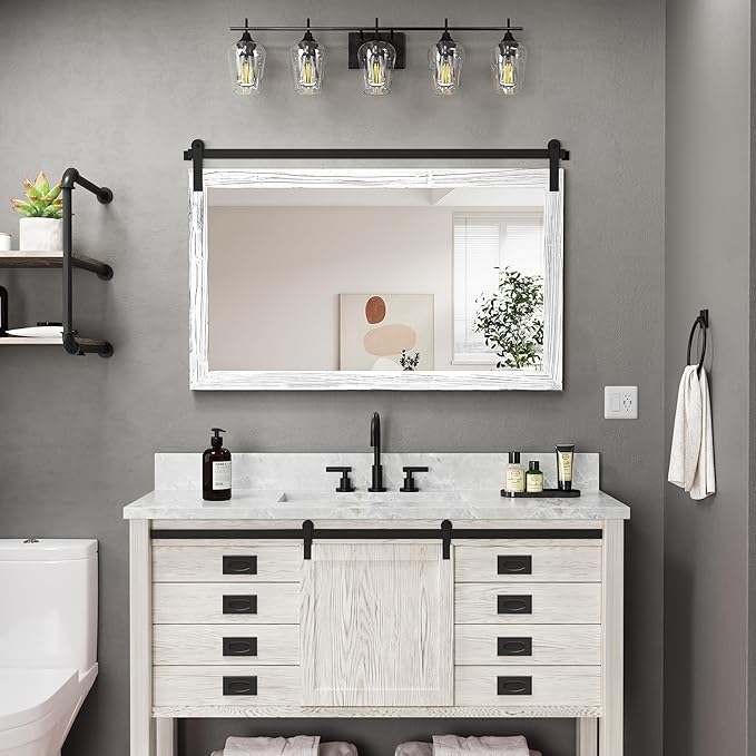 COGOOD Farmhouse Bathroom Mirror - Image 2