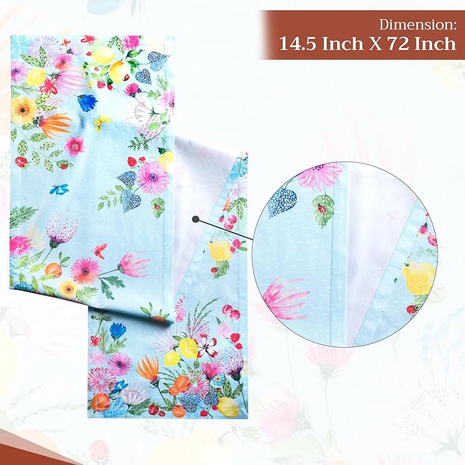 Maison d' Hermine Table Runner 100% Cotton Single Layer Table Runners 72 inches - Image 4