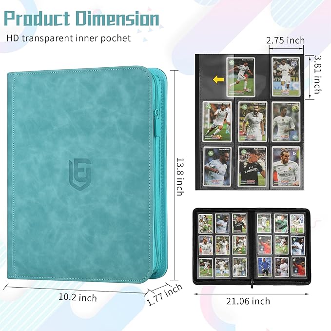 9 Pocket Card Binder, 540 Pocket Trading Card Binders, Loading Pocket - Image 3